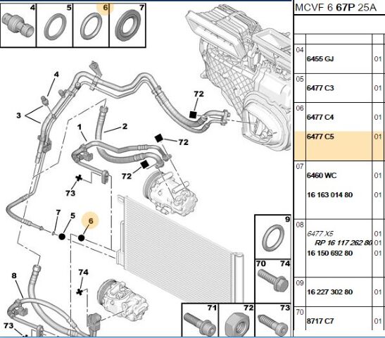 Oring Klima Hortum Contası (6477.C5)