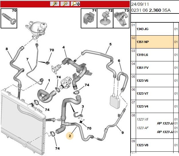 Radyator Hortum C3 Iı (1351.NP)