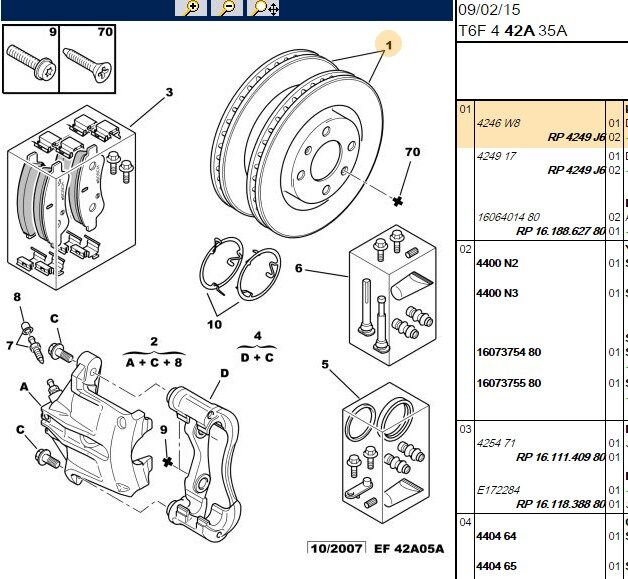 Ön Fren Diski (tek) / Mokka (p2qo) Erp Numarası 1686717080 Dıskı On (4d 283mm) 207 30 308 Partner B9 (eski No 4249 84) (4249.J6) (,03557911,1618862780,4249J6,4249.84)