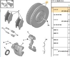 Ön Fren Diski Dıskı On (4d 302mm) 308 3008 5008 Ds4 Ds5 07- (tek) (eski No 4249 86) (4249.J8) (,04249.86,1687772780,4249J8)