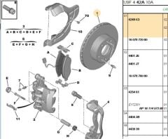 Ön Fren Diski Dıskı On (5d 280mm) Ducato Jumper Boxer 94- (tek) (eski No 4249 99) (4249.K3) (,04249.99)