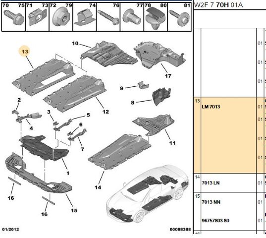 Sağ Alt Koruma Bakaliti 407 508 (7013.LM)