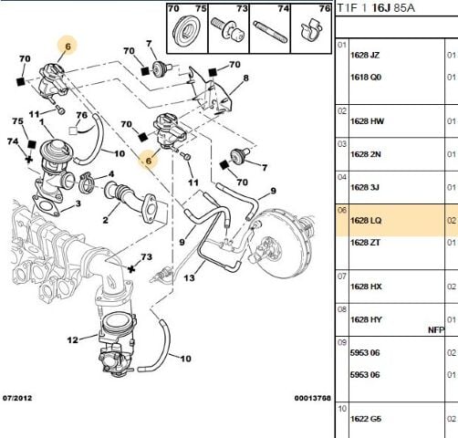 Elektrovana Partner Dw8/dw10 0928400414 En 1628 Hc Turbo Sarj Basınc Donusturucu Cıtroen C5 I Iı 2 0hdı 01 Peugeot 307 406 99 1 9 Dw10 Dw8b (1628.LQ)
