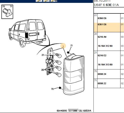 Sag Arka Stop Expert/jumpy/scudo Üretime Kapalıdır (6351.E6)