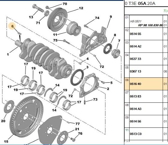 Agraf Krank Mili Kaması Tu3-2 Sılındır Ve Baglantı Kamıs (0516.40)