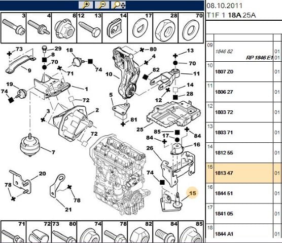 Motor Kulağı Kulagı Menedı Sol Dv4td 206 (1813.47)