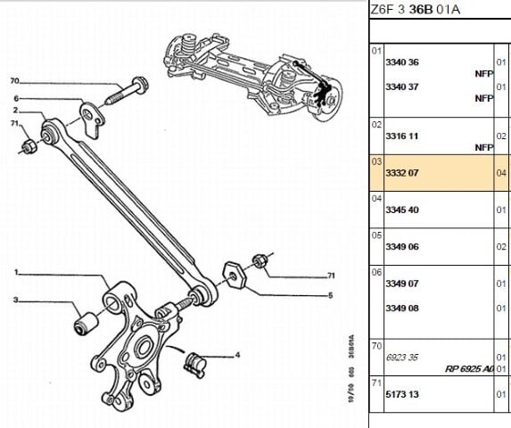 Arka Taşıyıcı Burcu Tasıyıcı 605/607 (3332.07)