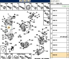 Motor Kulagı Sağ-üst 407/expert/jumpy (1844.93)