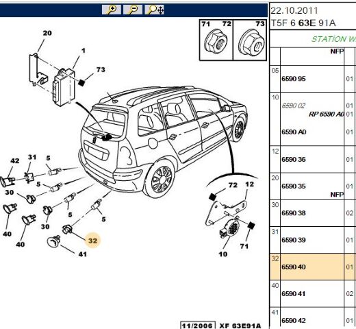 Park Sensörü Bağlan Ayağı Baglan Ayagı 307 Y M (6590.40)