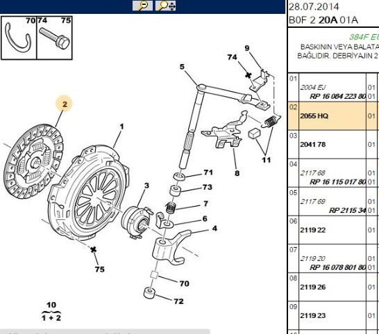 Debriyaj Balatası Debrıyaj 107 (2055.HQ) (,02055.HH,2055.FT)