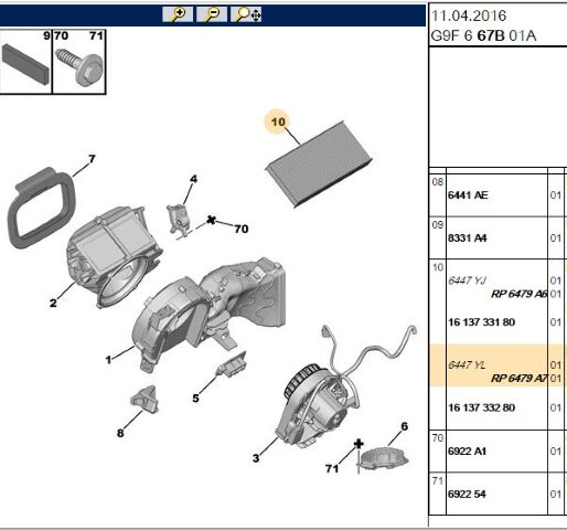 Polen Filtresi Expert 3 Kabın Fıltresı (6479.A7) (,06447.YL)