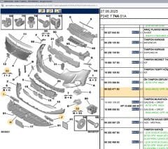 Psa Ön Tampon Deflektörü Alt Muhafazası 9837939880