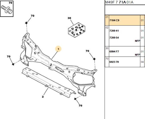 Ön Panel Iç Sacı Partner (7104.C9)