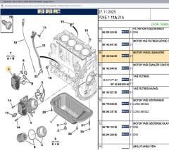 Psa Motor Yağı Su Eşanjörü 3557007