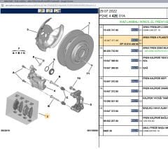 Psa Arka Fren Balata Takımı 1664737180