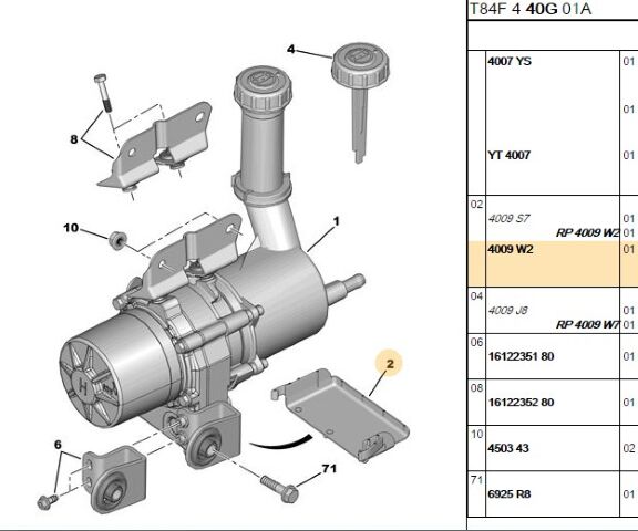 Direksiyon Pompa Koruyucu (4009.W2)