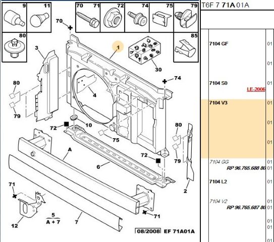 Ön Fan Paneli Davlumbazı 307 Dv6 110cv (7104.V3)