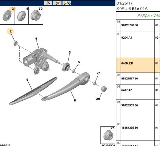 Silecek Motor Plast Somun (6405.EP) (,06405EP)