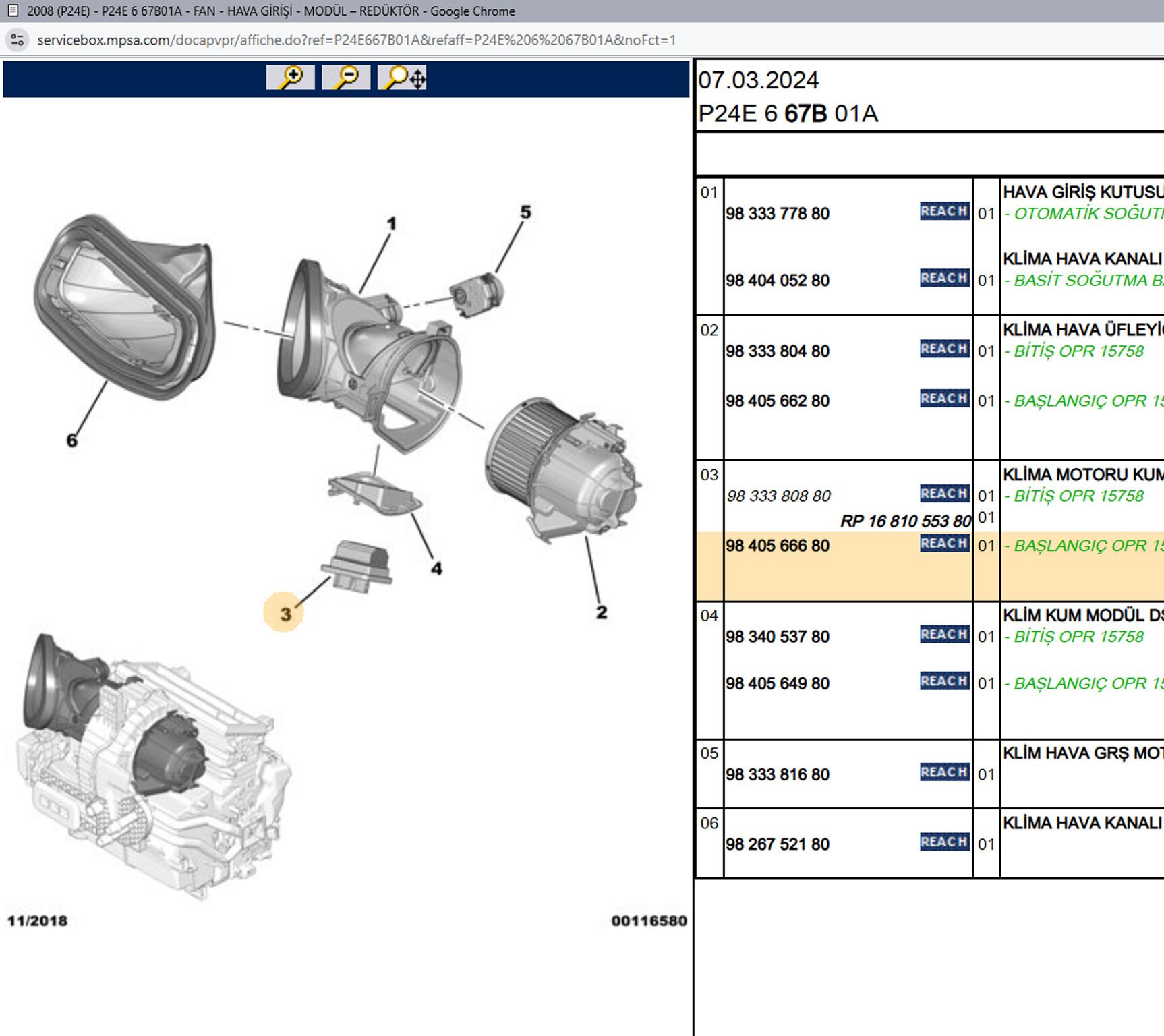 Psa Klima Motoru Kumanda Modülü
