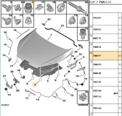 Kaput Destek Takozu 308/407 (7908.F7)