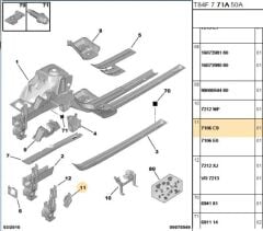 Şase Uç Yan Kapağı 3008/5008 (7106.C9)