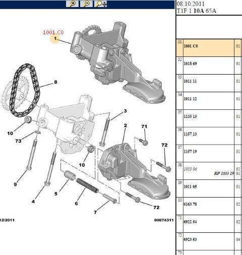 Yağ Pompası Yag 307/partner Dw10ted (1001.C0) (,01001.92)