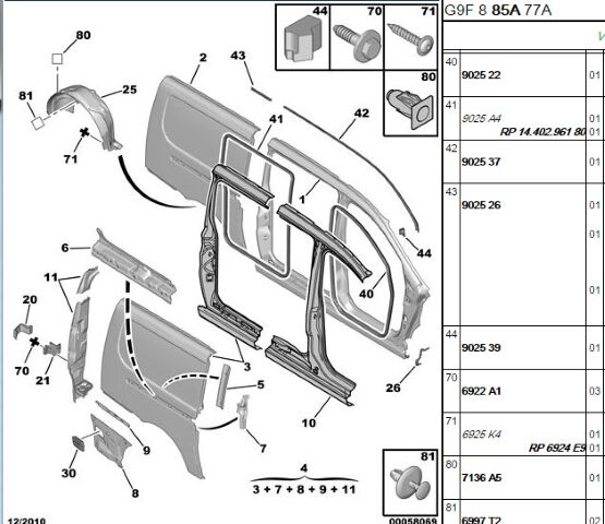 Çamurluk Davlumbaz Ön Sol Çam Davlumbazı Boxer-2 (7136.FK) (,07136.R6)