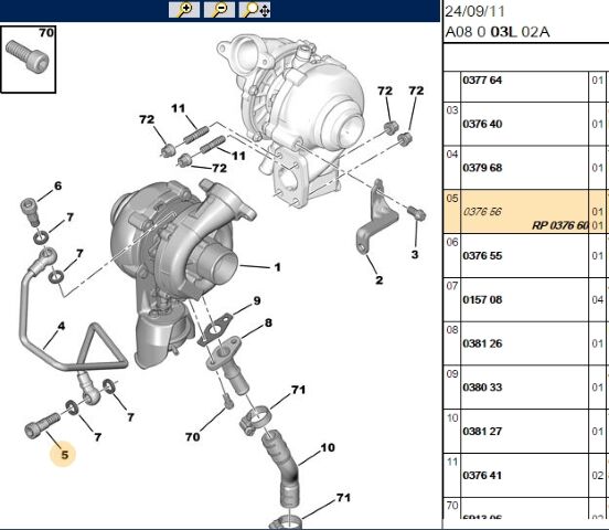 Turbo Yağ Hortum Vidası Yag Vıdası Dv4td (0376.60) (,00376.49,0376.56,0379.51)