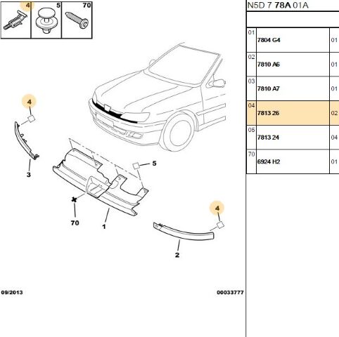 Klips Far Kası Sustası 306 Y M N5 Kasa Üretime Kapalıdır (7813.26)