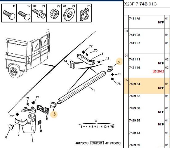Sol Arka Tampon Ara Parça Tanpon Köse Plast Boxer (7429.54)