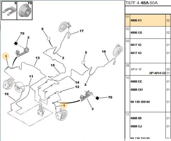 Ön Fren Hortumu 308 (4806.K1) (,04806.H3)