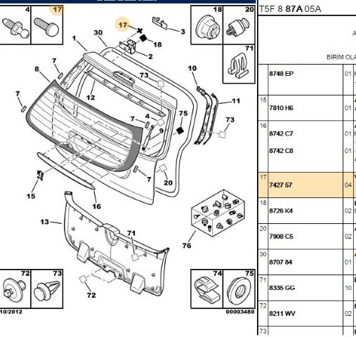 Vıda, Cıvata, Dıslı Sapla Ma Tampon Köşe Bağlantı Vida Bıpper/nemo/fıorıno (eski No 7427 33) (742757) (,095510771,7427.57)