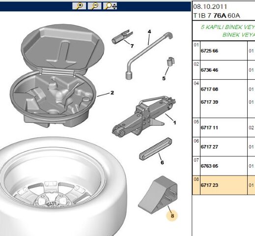 Lastik Takozu Lastık Partner/berlıngo M59 (6717.23)