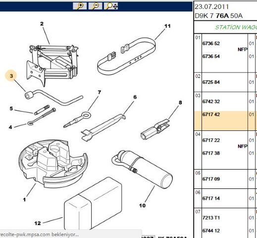 Kriko Ve Bijon Anahtarı Krıko Bıjon 407 (6717.42)