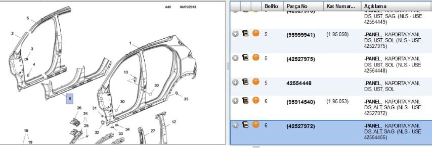 Köşe Panosu Masbıyel Sacı Sag Mokka Marsbıyel Opel (42554455) (,042527972)