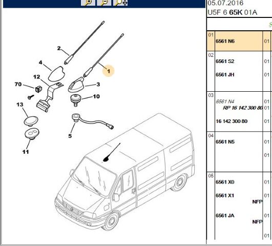 Anten Çubuğu Çubugu Boxer Yeni No 6561 Qa (6561.N6) (,06561.QA ,)