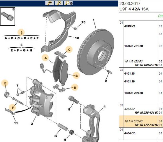 Ön Fren Balatası Erp On Balata Tk Boxer Iıı - Balataları Psa (1617273980) (,01682313180,E172301,1611457380)
