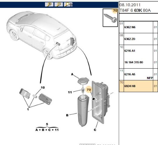 Bağlantı Vidası Baglantı Vıdası (6924.H8) (,07104.V7,7104.R9,6924H8)