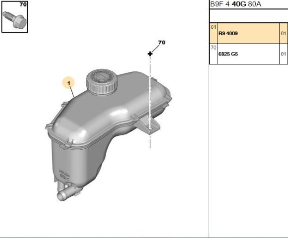 Direksiyon Yağ Kabı Partner Tepe/berlıngo B9 (4009.R9)