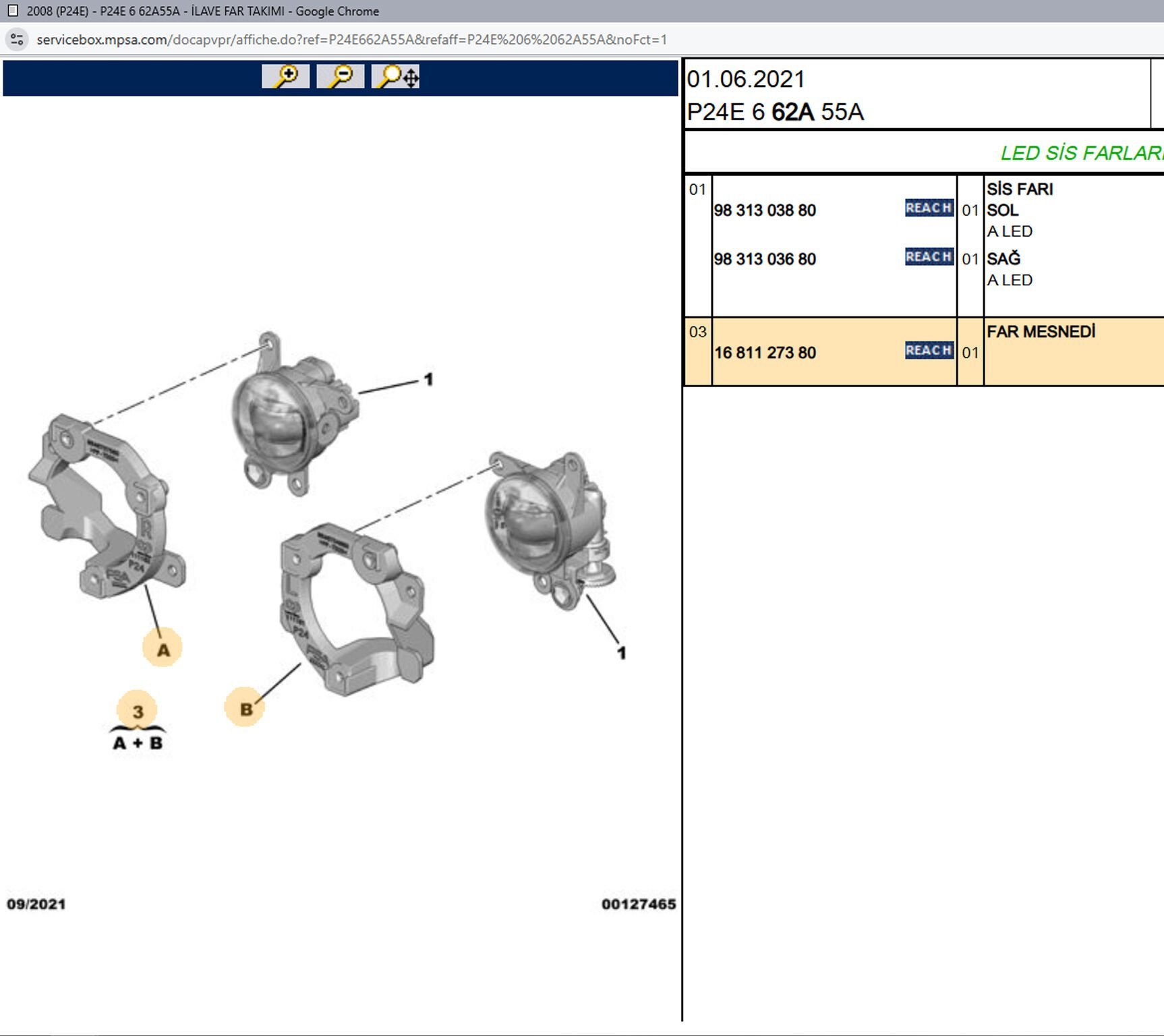 Psa Ön Sis Farı Bağlantı Ayağı