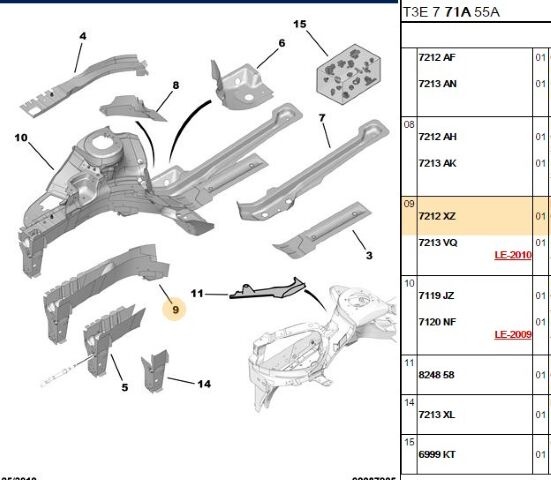 Ön Şase Kolu (7212.XZ) (,07212.AJ,7212.XH,7212.WX)