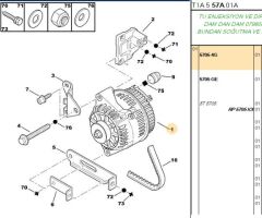 Alternatör (5705.4G) (,05705.5W)