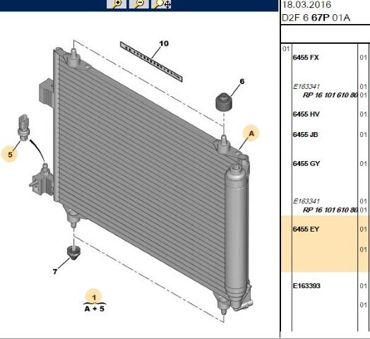 Klima Radyatörü (6455.EY) (,06455.EA)