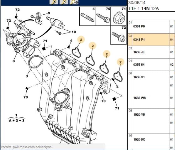 Conta Emme Manıfold Ew10j4 206/406/607/807 Mekanık (0348.P1)