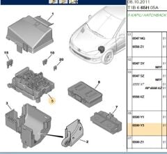 Motor İçi Sigorta Kutusu Içı Sıgorta Kutu (6500.Y3) (,06500.Q1,6500.P4,,00006500Y1,6500.Y1)