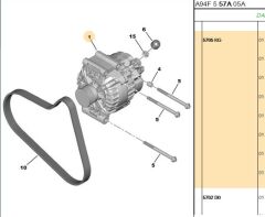 Alternatör (5705.KG) (,0NE ALTERNATÖR ,5705.CZ)