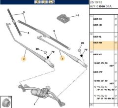 Sağ Silecek Kolu Ön Sılecek Sag 207 (6429.AN)