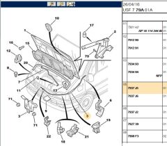 Kaput Açma Teli Motor Halatı Boxer-2 (7937.J5) (,07937.J3)