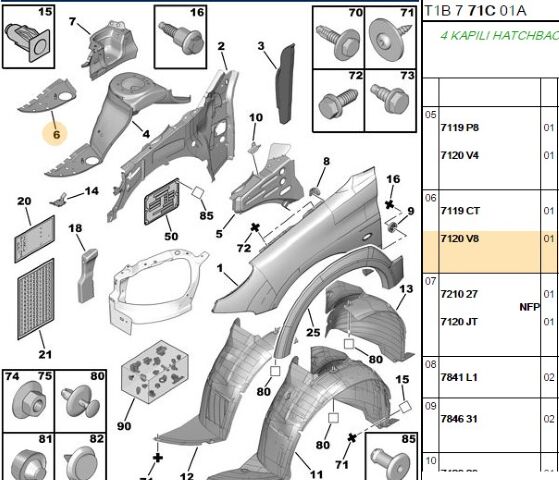 Podye Ucu 206/206 (7120.V8)