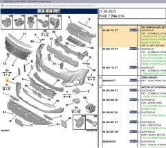 Psa Sensör Delikli Ön Tampon Alt Parçası
